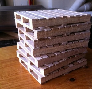 A stack of little pallets