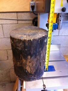 A log that was cut vertically